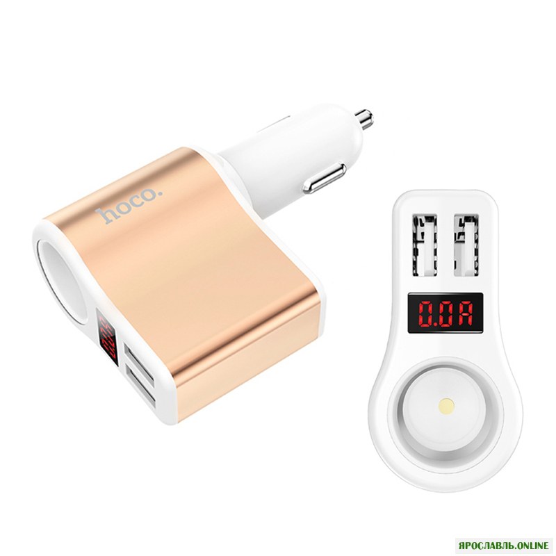 HOCO Z10 Dual USB 5 V 2.4A LED Дисплей Авто Зарядное устройство для Samsung Xiaomi iPhone Huawei
