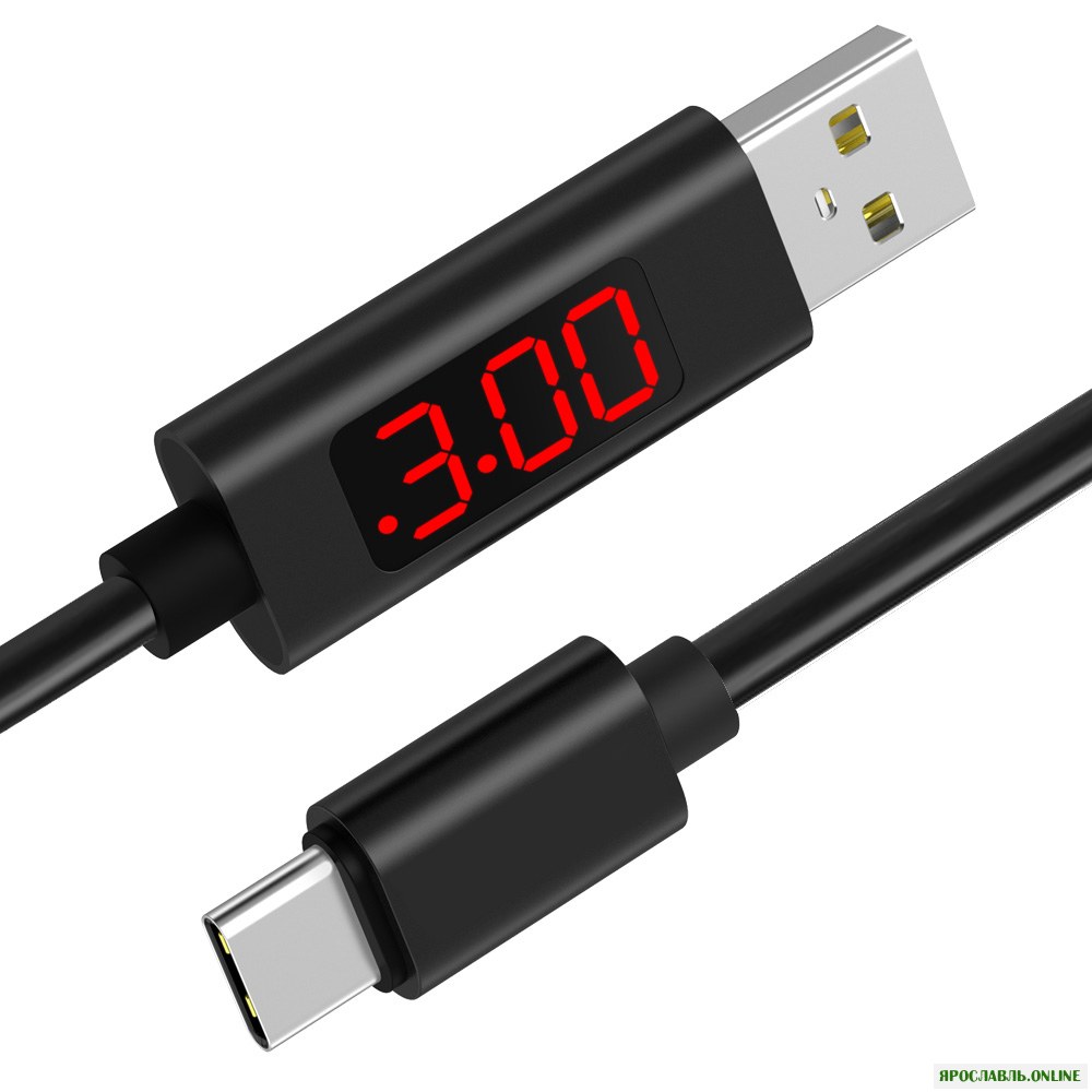 Bakeey 3A Тип-С Цифровой ток постоянного тока LED дисплей Кабель для передачи данных 1M для Samsung S8 Xiaomi 6