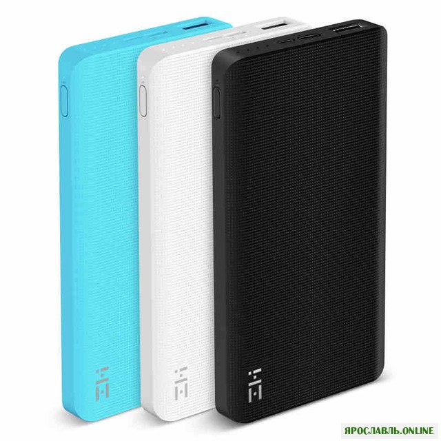 Оригинальный Xiaomi ZMI QB810 10000mAh Банк питания Зарядное устройство Двухсторонняя быстрая зарядка 2.0 с тип-с и микро входными портами