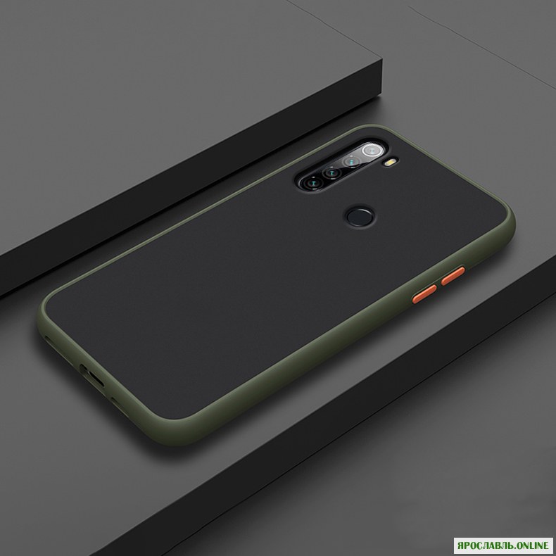 Для Xiaomi Redmi Note 8 Чехол Bakeey Armor Ударопрочный матовый полупрозрачный матовый полупрозрачный жесткий ПК и мягкий TPU Edge Protective Чехол